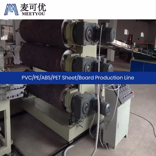 Meetyou 機械 PVC PE ABS ペット PVC ボード シート生産ライン工場カスタム 48 X 96 プラスチック シート生産ライン中国高