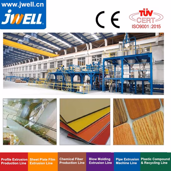Jwell アルミニウム プラスチック プレート複合板押出機